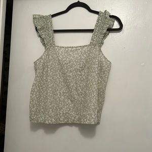 J. Crew Factory sage green tank in Medium